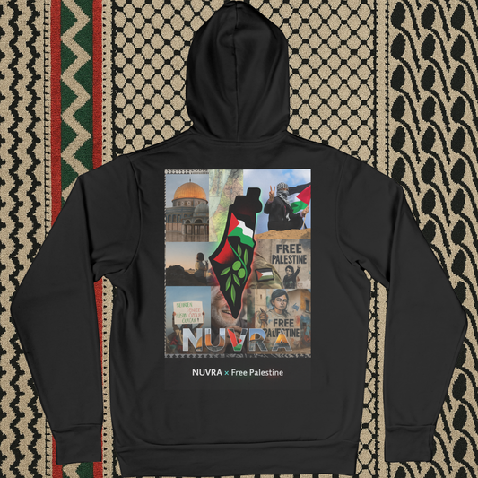 Hoodie NUVRA × Free Palestine Collage