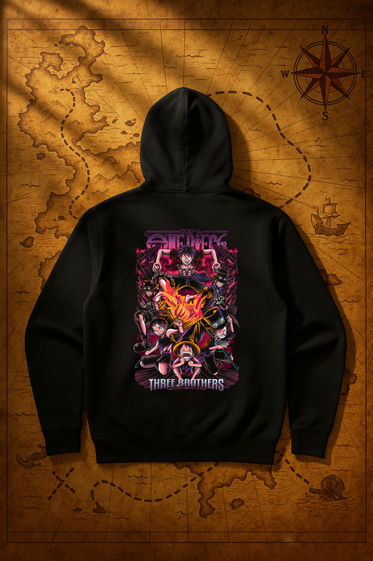 One Piece Hoodie – Three Brothers (Luffy, Ace, Sabo)