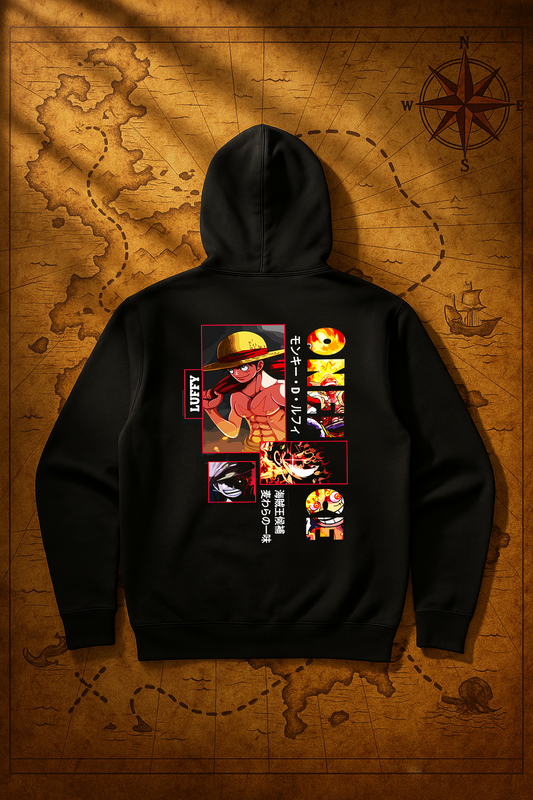One Piece Hoodie – Luffy Evolution
