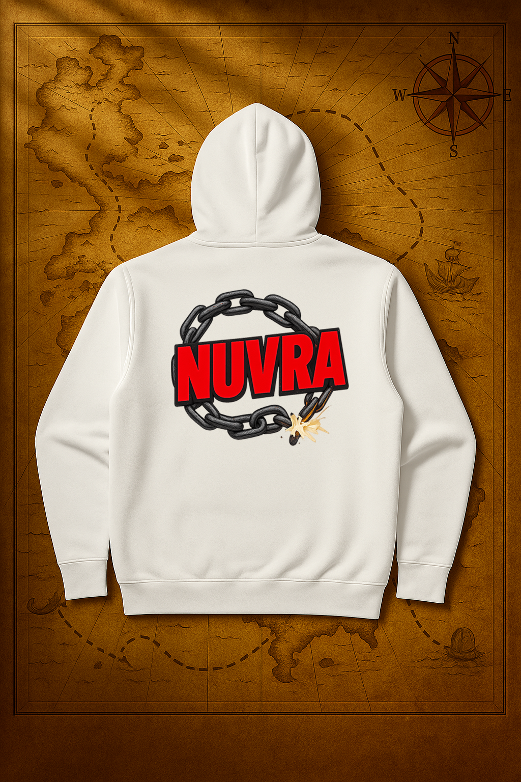 Hoodie NUVRA × Broken Chains
