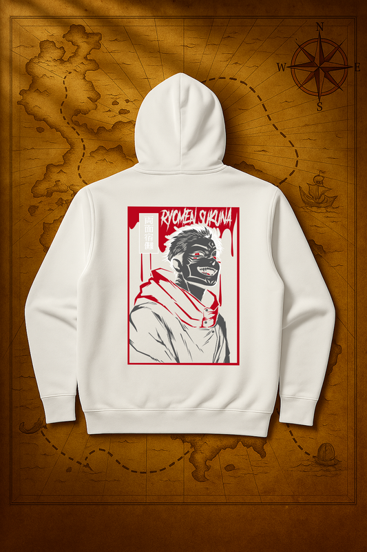 Sukuna Red Black Hoodie