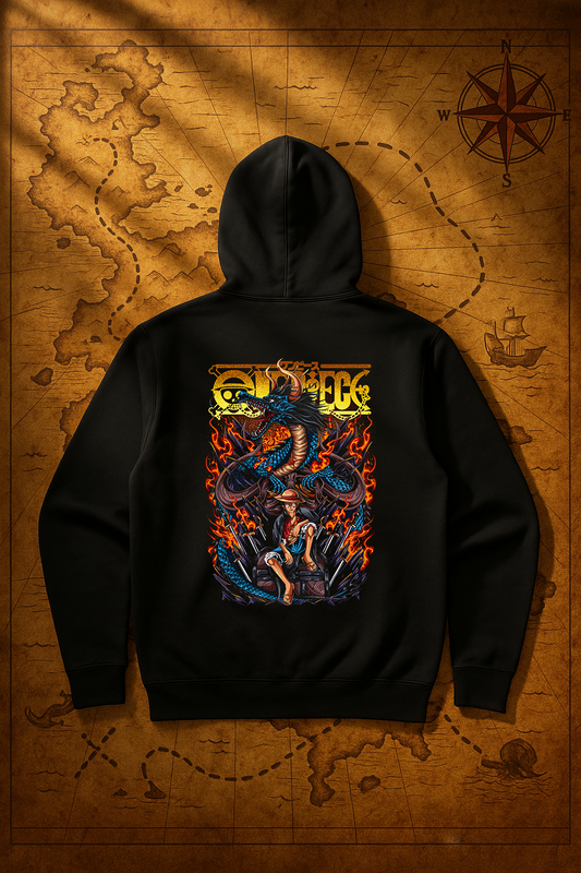 One Piece Hoodie – Luffy & Kaido Dragon